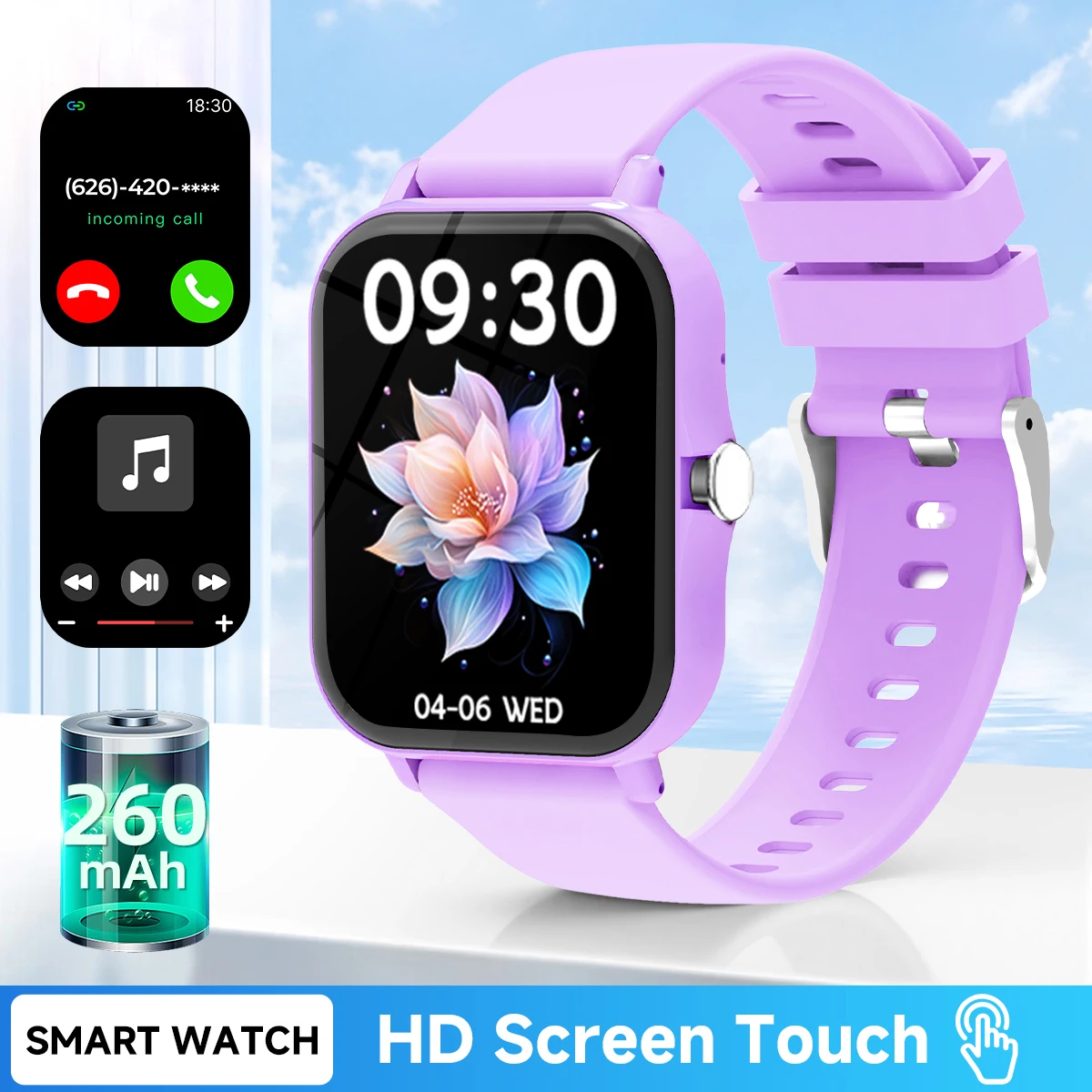Smartwatch with 1.83'' Display and Voice Assistant