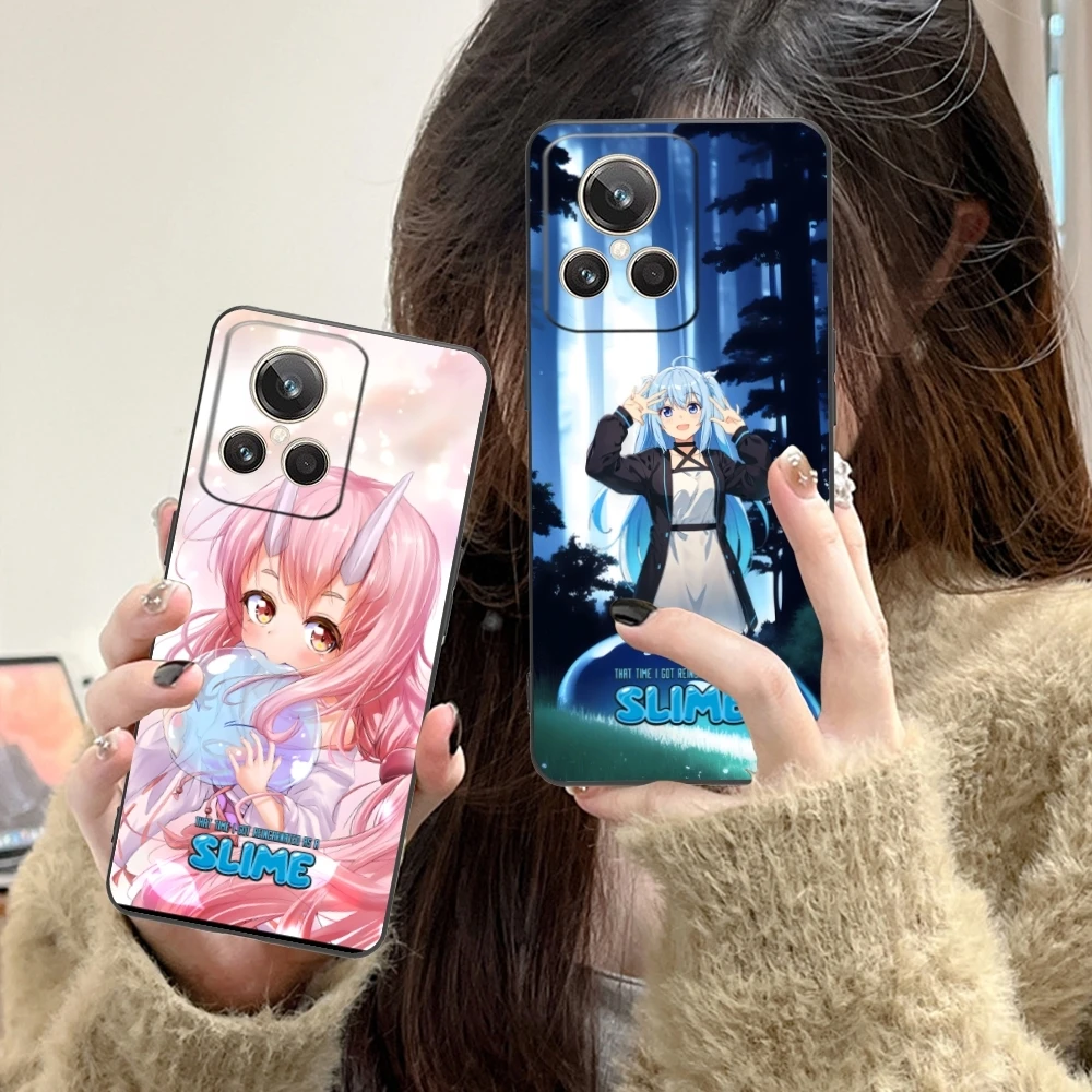 Slime Tensura Rimuru Mobile Phone Case for Realme GT 2 9i 8i 7i Pro X50 X2 C35 C21 C20 C11 C3 Black Soft Phone Cover Shell