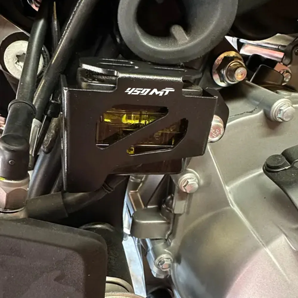 อุปกรณ์เสริมรถจักรยานยนต์สําหรับCFMOTO CF MOTO CF450MT 450MT 450 MT MT450 2024 2025 ด้านหลังเบรคอ่างเก็บน้ําGuard Cover Protector