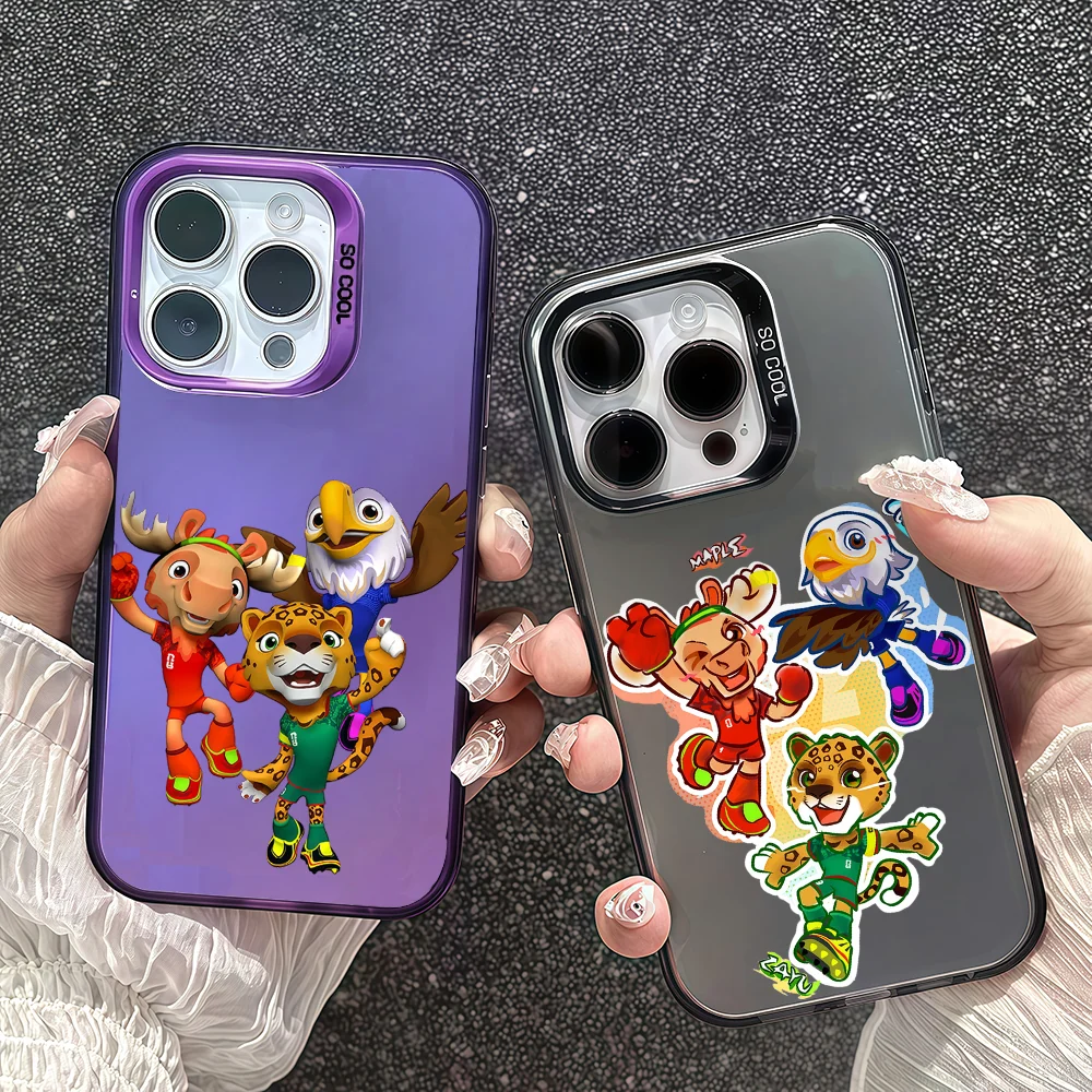 

Mascot M-Maple Z-Zayu C-Clutch Phone Case For For IPhone 12 11 13 14 15 16 17Max Pro Plus Mini Protective IMD Color Cover IPhone