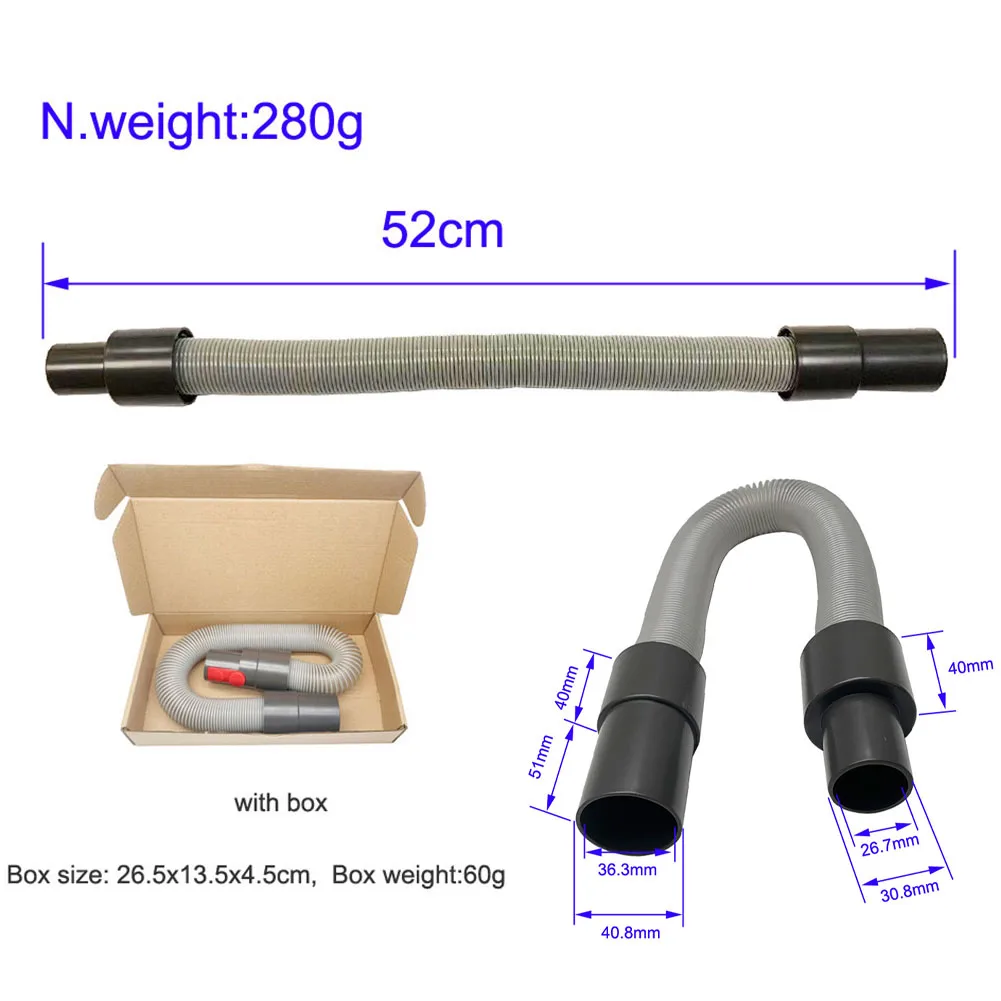 

150CM Extension Hose Pipe Quick Release For Shark For Miele For Karcher For Bosch Robot Vacuum Cleaner Access Household Tool