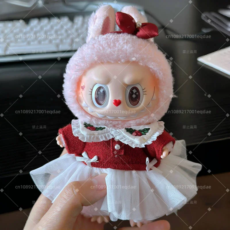 New Arrival 1:1 Replica Monster Labubu Series Mokoko Christmas Limit Twinkly Fairy Tale Vinyl Doll Pendent Keychain Kawaii Toy