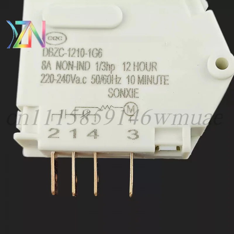 Suitable for Ronshen, Hisense, Haier, Kelon defrost timers, refrigerator defrosters, DBZC-1210-1G6 timers