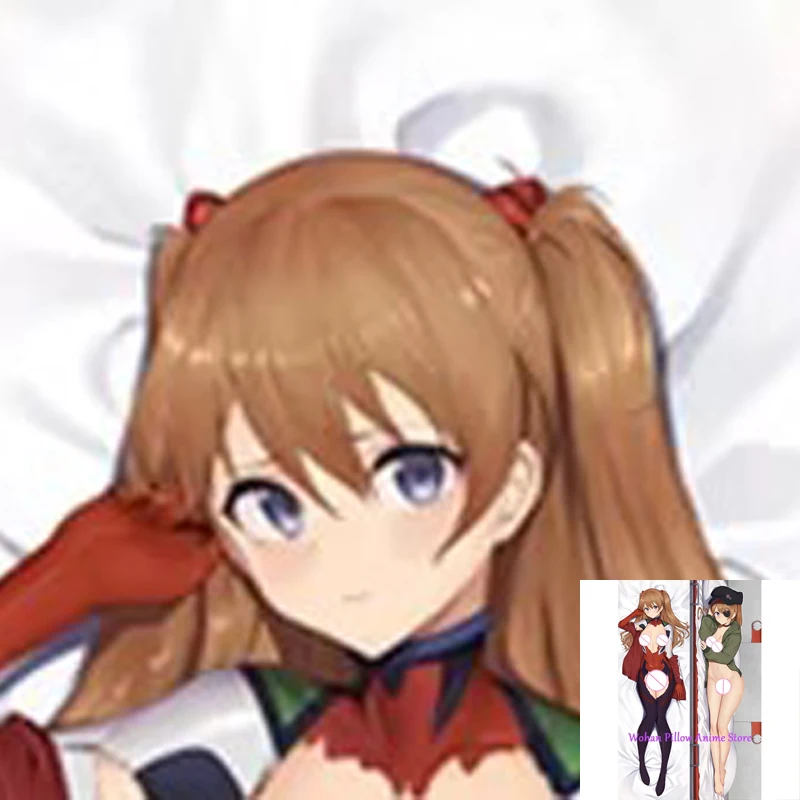 

Dakimakura Anime Pillow Cover Asuka Double Sided Print Life-size Halloween Christmas Decoration