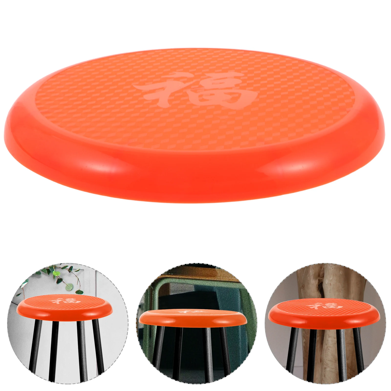 

Round Stool Seat Replacement Plastic Stable Scratch Resistant Cover Reinforced Bar Stool Chair Seat Accessory Canteen Supply