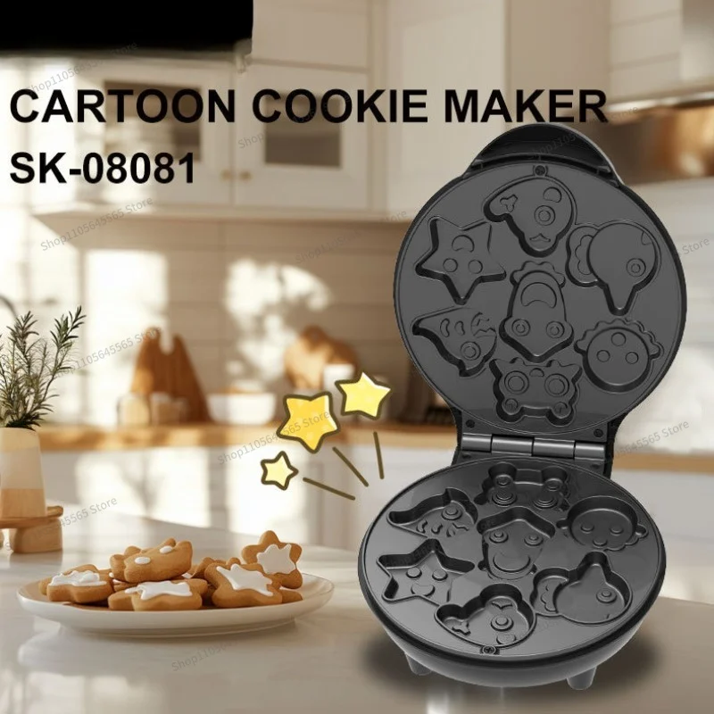 For Cartoon pattern Bread machine Cookie maker Baking dessert machine Waffle maker