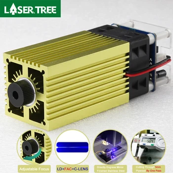 Lazer ağacı 450nm 40W 30W 20W ayarlanabilir odak TTL lazer kafası DIY gravür lazer modülü için ahşap kesme aletleri