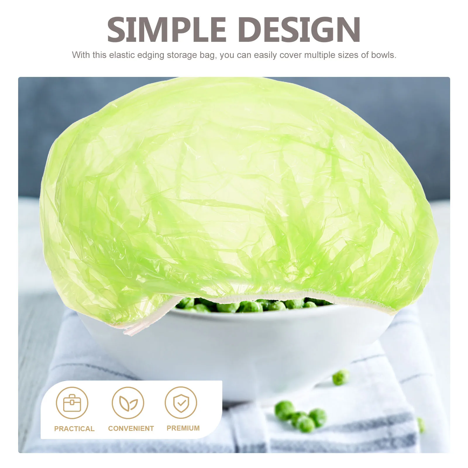 

60 Pcs Airtight Cover Elastic Storage Covers Reusable Microwave Bowl Lids
