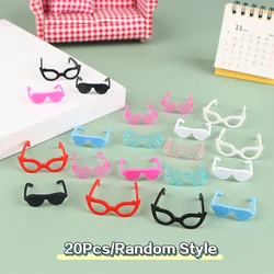 20Pcs Doll Glasses Dollhouse Miniature Colourful Glasses Eyewear Cool Eyeglasses for BJD Barbies Doll Decor Accessories Toy