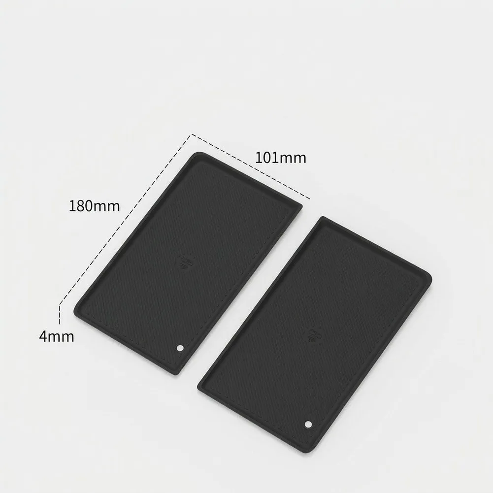 Silicone Console Armrest Storage Box Compatible with For Toyota For BZ4X 2026 Black 20x11x2cm Interior Solution