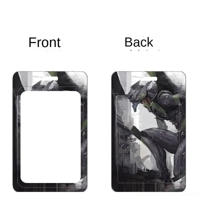 Etui na karty EVANGELION Eva Anime Credit ID Bank Card Photo Display Holder Bus Card Protective Case Pendant Office School Supply