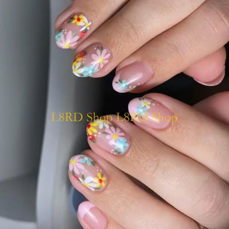 

L8RD 24pcs Short Mildance Press на ногтя