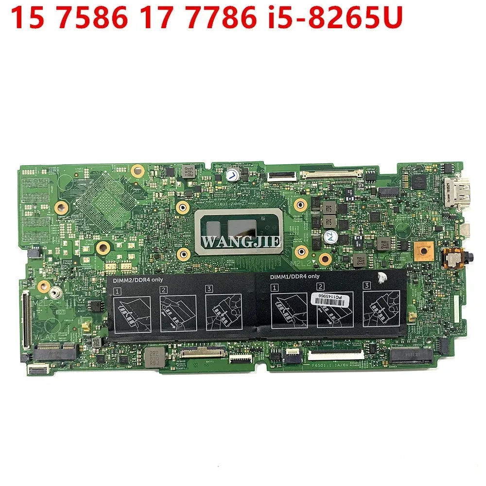 

Материнская плата для Dell Inspiron 15 7586 17 7786 Laprop 18706-1 H3KD8 с процессором i5-8265U CN-0K2X16 0K2X16