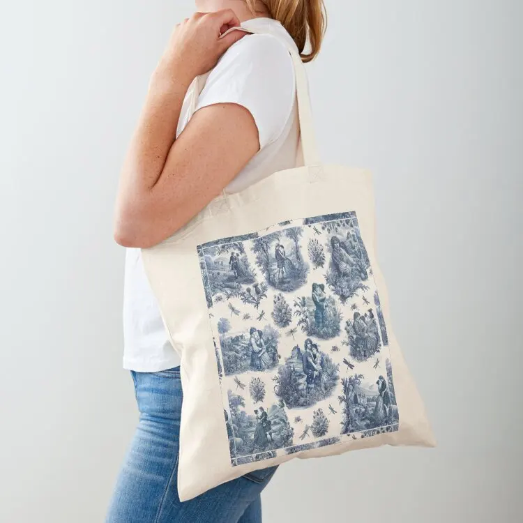 

Outlander Toile de Jouy Tote Bag Women's beach bags shopping bag logo tote bags cloth bags Beach bag