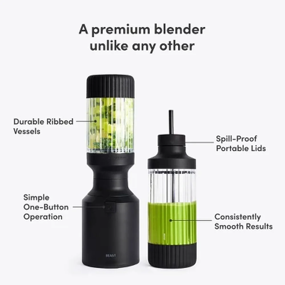 Mighty 850 Plus Premium Compact Personal Blender 850W Motor Easy Cleanup Versatile Blending Vessel Hands-Free Operation