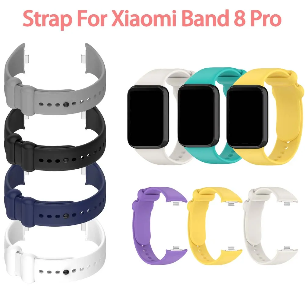Weiches Silikonarmband für Xiaomi Mi Band 8 Pro/9 Pro, Sportarmband für Xiaomi Redmi Watch 4, Ersatzarmband