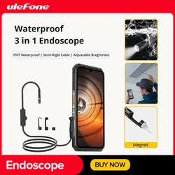 Ulefone Waterproof Endoscope, 3 in 1, for ARMOR 9, ARMOR 9E, Power Armor 13, Power Armor 18T