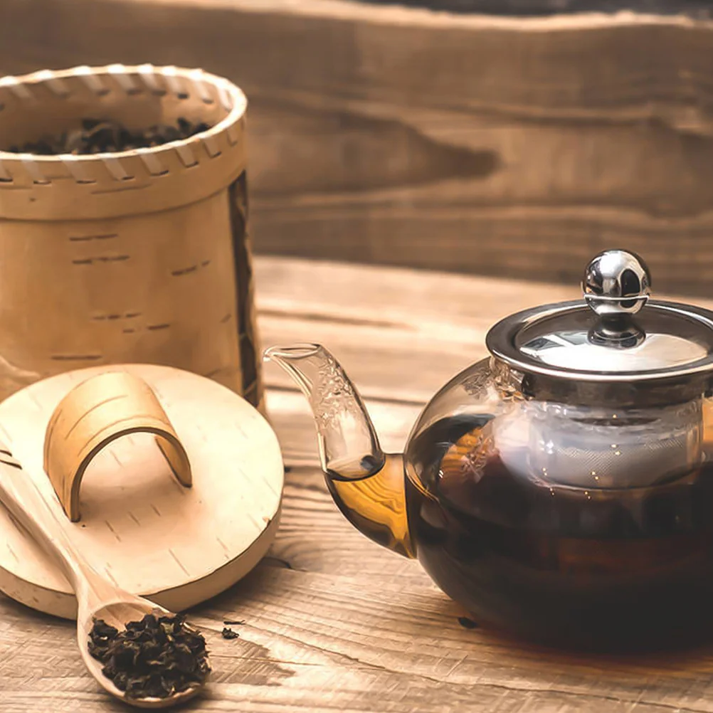 

1Pcs Filtering Teapot Glass Heat Resistant Sturdy Build for Kung Fu Tea Flower Fruit Infusion Transparent Brewer Set