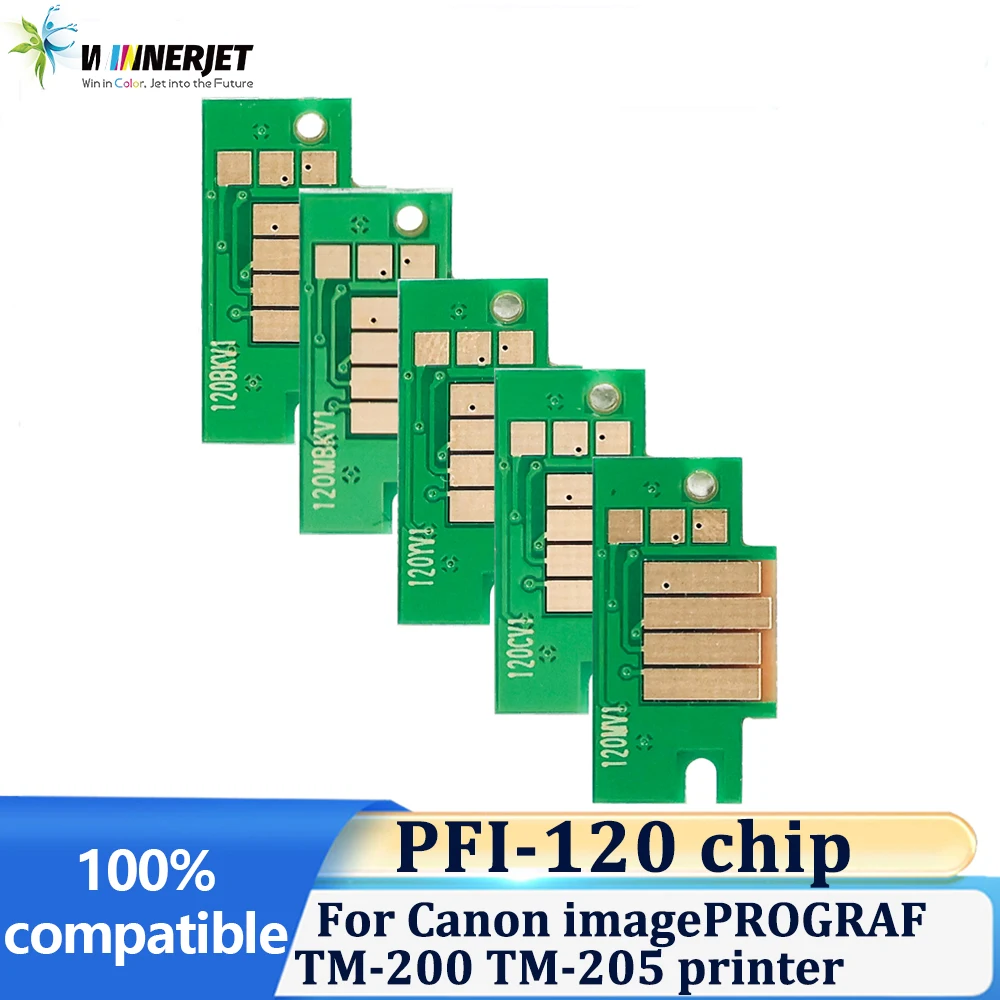 Winnerjet 130ml PFI-120 one time use chip For Canon imagePROGRAF TM-200 TM-205 printer