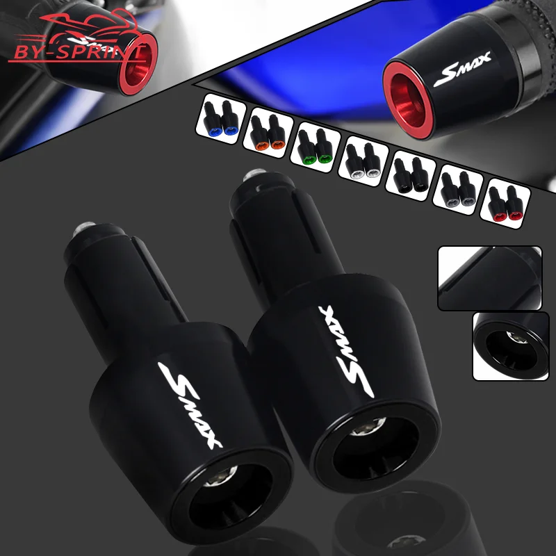 

For Yamaha SMAX155 SMAX 155 smax155 Motorcycle CNC Handle Bar Grips Ends Handlebar Cap Plug Sliders 7/8" 22MM