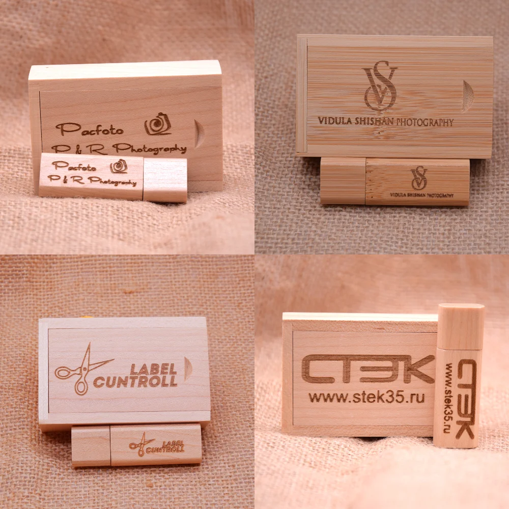 1 قطعة شعار مخصص مجاني USB 2.0 محرك فلاش 128 جيجابايت عصا الذاكرة الخشبية 64 جيجابايت 32 جيجابايت محرك القلم عالي السرعة 16 جيجابايت هدية إبداعية عصا USB