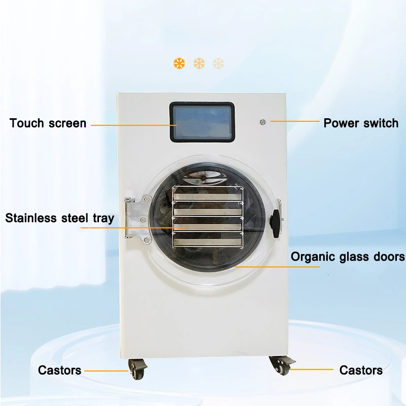 Liofilizador Hine para secagem de alimentos para uso doméstico pequeno - e liofilizador com bomba de vácuo