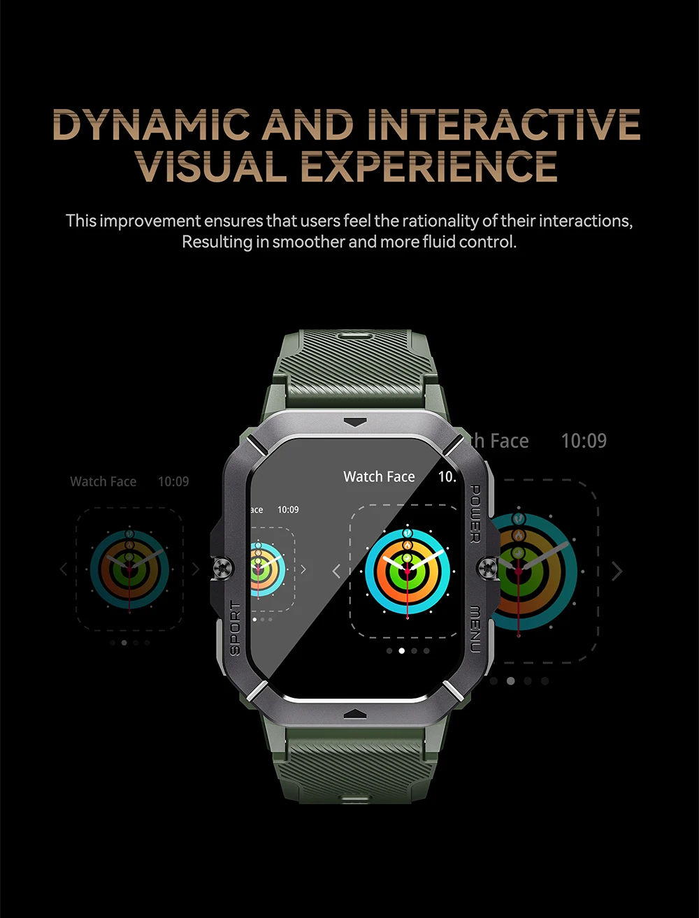 CUBOT C28 Wasserdichte Intelligente Uhr Männer 2,02 Zoll Fitness Tracker Sport Handgelenk Smartwatch Für Android IOS Bluetooth Anruf – Detail 14