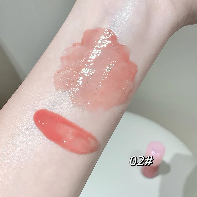 Gege bear Cosmetici di bellezza Lucidalabbra Labbra labiali Idratante Gelatina Rossetto Olio luminoso Balsamo idratante Pennello per labbra grande