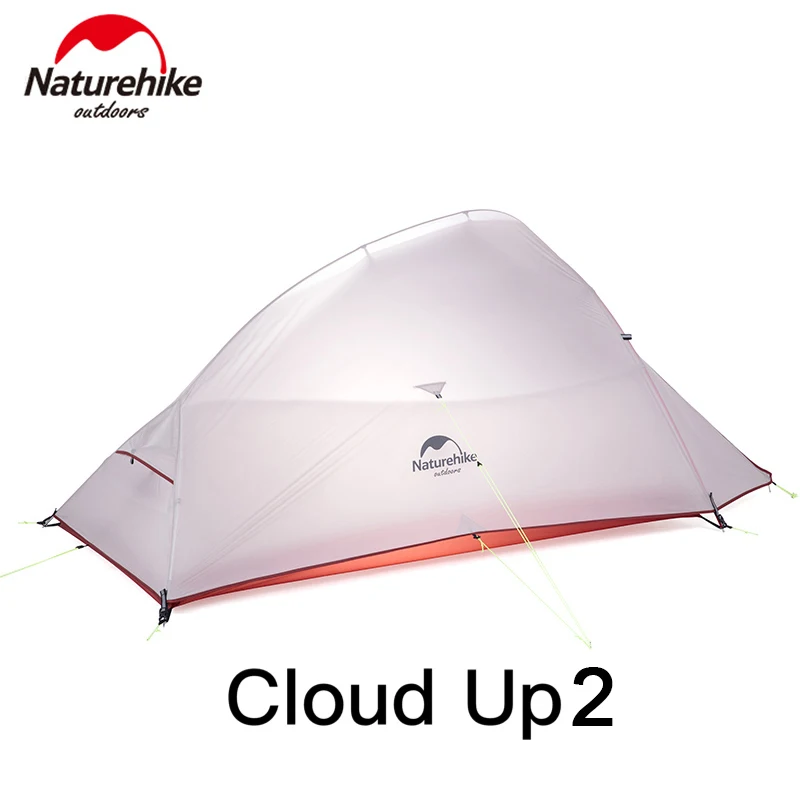 Imagem -03 - Naturehike Atualizado Nuvem até Pessoa Ultraleve Tenda Impermeável 20d Tecido de Náilon Caminhadas Tendas de Acampamento com Esteira Livre