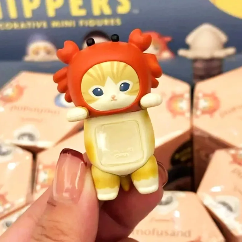 Nueva caja ciega Mofusand Hippers شخصية صغيرة tiburón gato figuras deaction de juguete para Fans niños regalo de Navidad