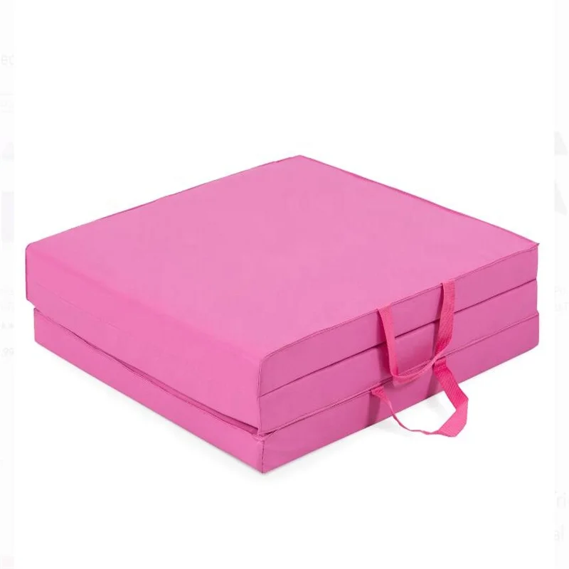 Tri-Fold Foam  Floor Mat or Folding Mattress and Sofa Bed for Guests