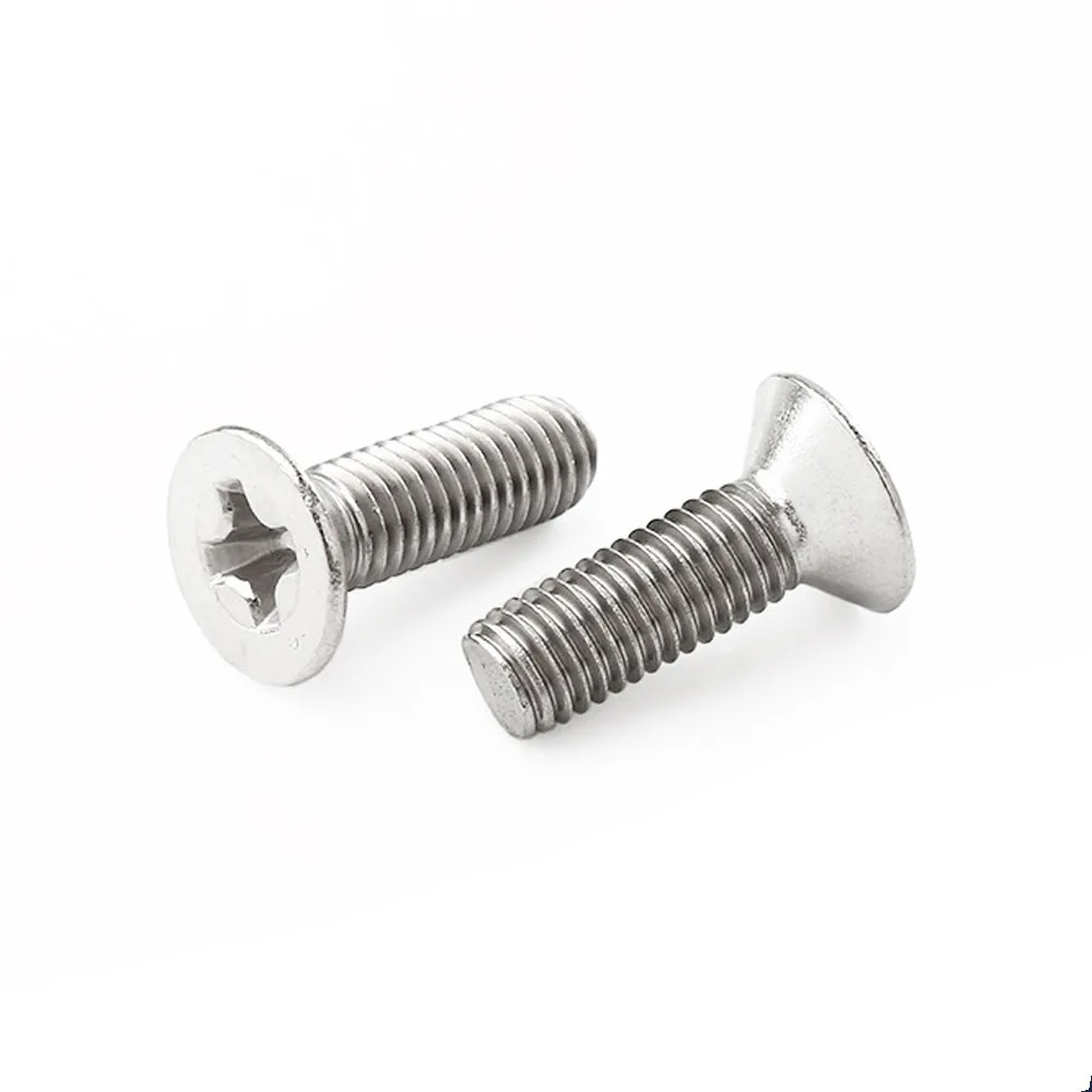 M3 M4 M5 M6 M8 GB819 316 Stainless Steel Cross Phillips Flat Countersunk Head Screw Bolt Lengthen=8-70mm