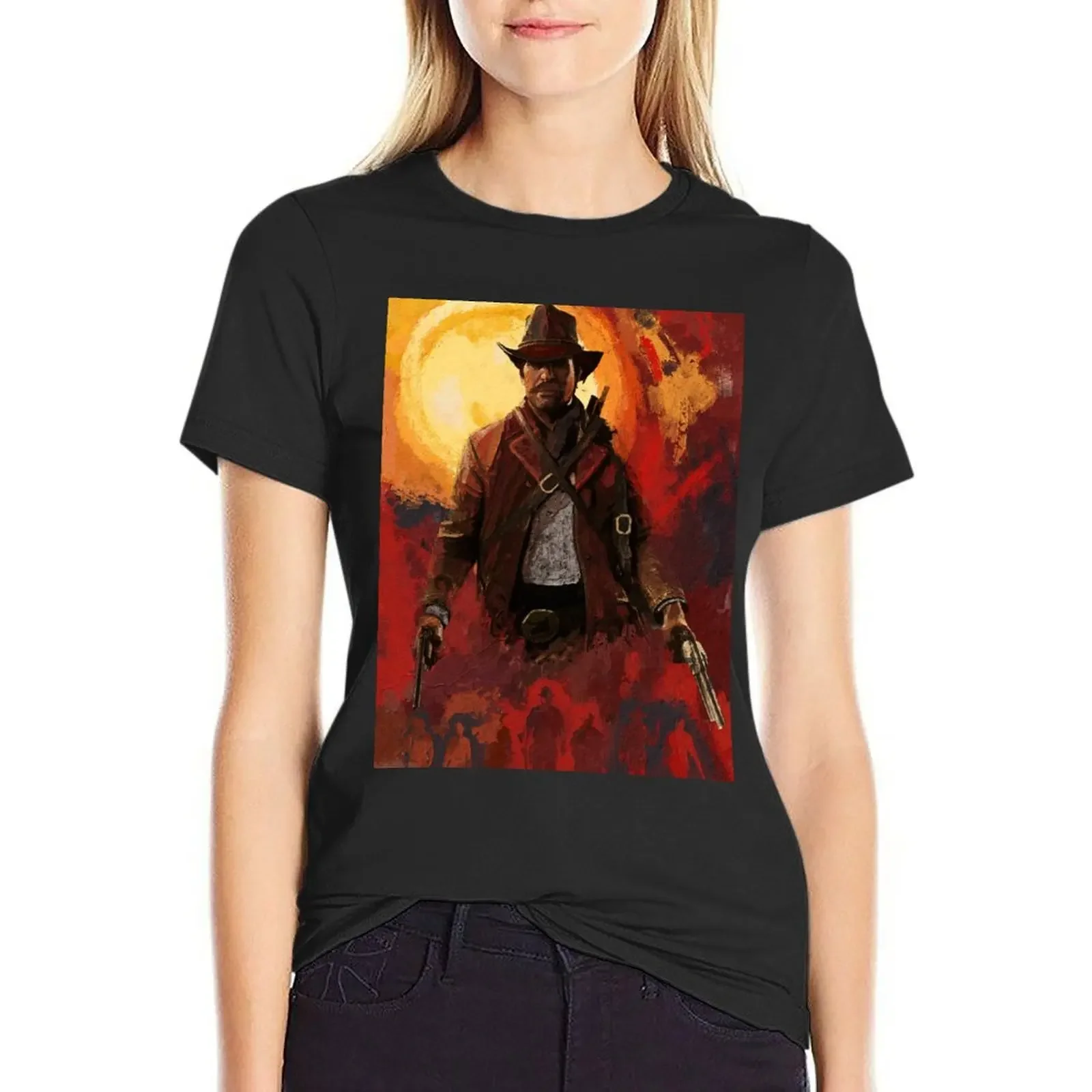 

Arthur Morgan RDR2 T-shirt cute tops Aesthetic clothing Women t-shirts