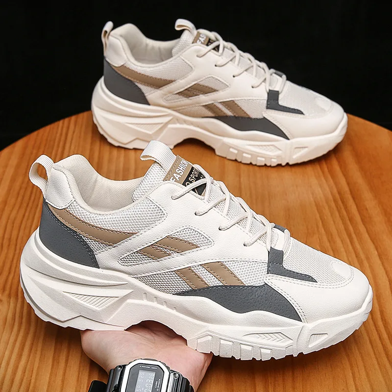 

Platform Sneakers Men Autumn Winter Nice Fashion Jogging Sprots Shoes Breathable Mesh White Chunky Sneaker Designer Men Shoes