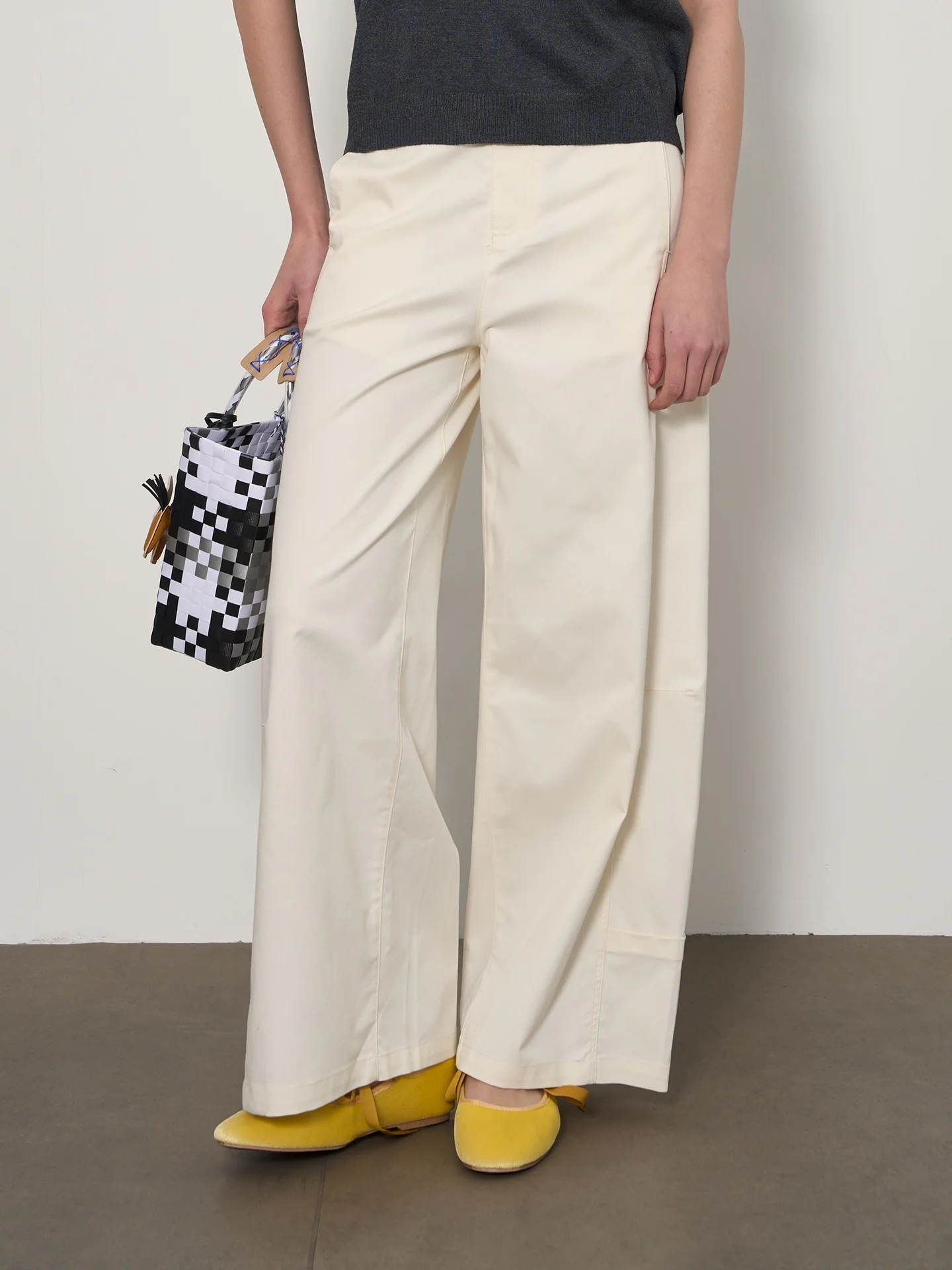 

Eylilac High Waist Wide Leg Pants Women Loose Slimming Long Casual Pants Versatile Commute Sle High Waist Drapey Fabric