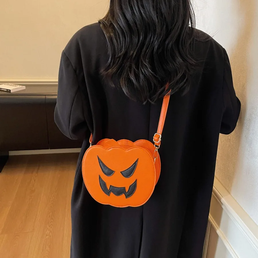 

Модная шикарная необычная сумка в виде тыквы на Хэллоуин, ниша, интересный дизайн на плечо, индивидуальные милые креативные женские сумки через плечо