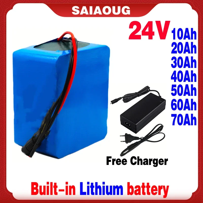 

New 24V Sam-sung 50000mAh Brand lithium ion rechargeable battery pack electric bicycle scooter belt 20Ah BMS+42V 2A charger