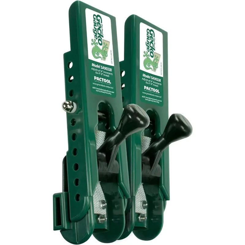 PacTool SS724 Snapper Shear Pro Fiber Cement Board Power Shears + PacTool SA90338 Gecko Gauge LP Siding Mounting Block Tool