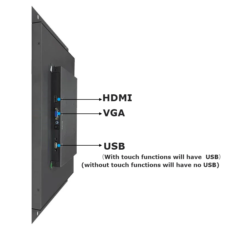 TouchView 17,3-calowy wyświetlacz IPS LCD 1920x1080 HD Rezystancyjny/pojemnościowy monitor dotykowy z interfejsem VGA HDMI USB