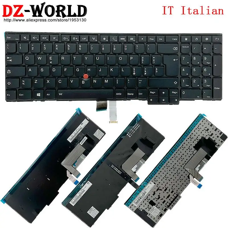 

IT Italian Keyboard for Lenovo Thinkpad T540P W540 W541 T550 W550S T560 P50S L540 L560 L570 E531 E540 Laptop 04Y2482 04Y2404