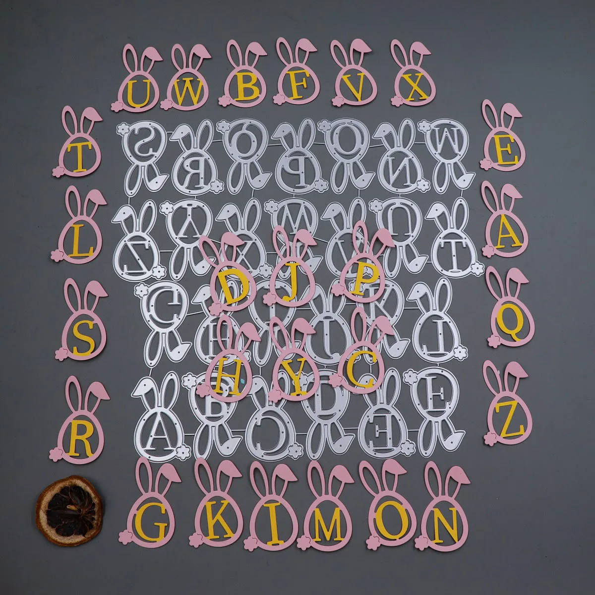 

Новый дизайн, кроличьи уши, буквы, металлические штампы для скрапбукинга, сделай сам, ручной инструмент для производства альбомов, углеродистая сталь, штампы для птиц