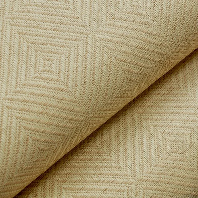 MY WIND Tan Vanilla Custard Home Decoration Paper weave Wallpaper Wallcovering