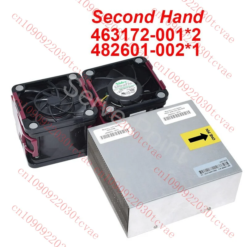 

2 Pcs Cooling Fan 463172-001 496066-001 &1 Pcs Heatsink 496064-001 490074-001