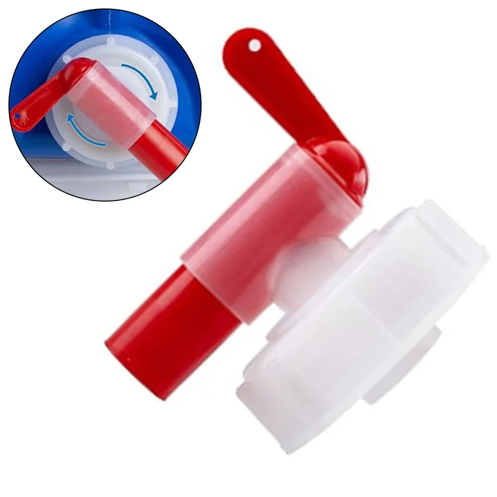 1pc Outlet Tap Dosing Tap DN61 61mm Gardening Nutrient Solution Faucet For 15-60L Tank Plastic Canister Tap White/Red