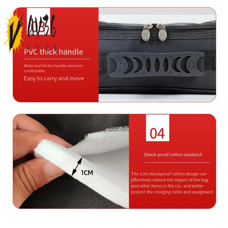 

AV36-EV Car Charging Cable Storage Carry Bag For Electric Vehicle Charger Plugs Sockets Waterproof Equipment Container