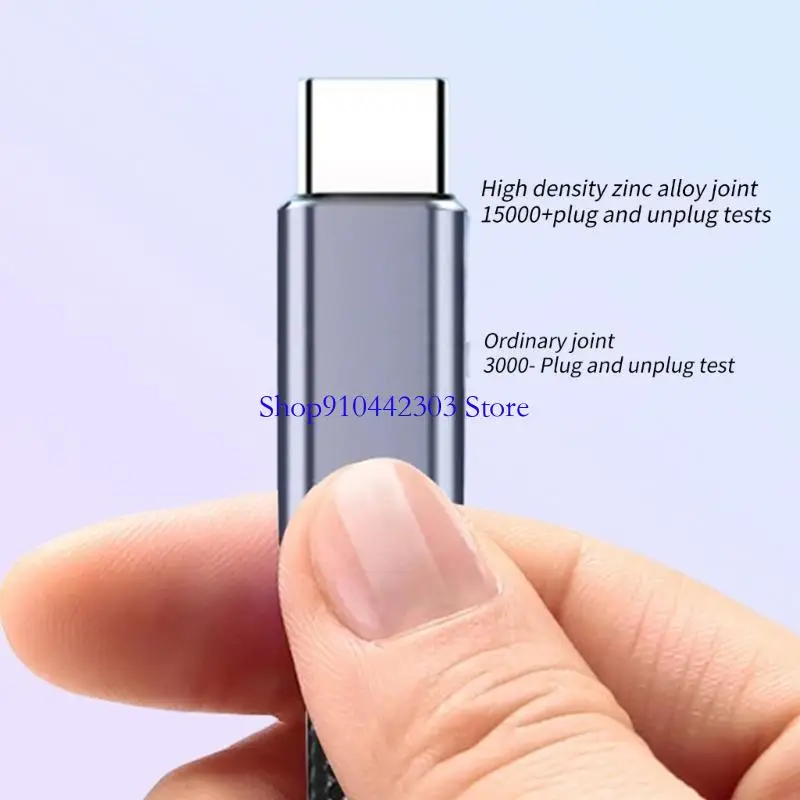 

L4MD Highly Speed 100W USB C to USB C Intelligent Charging Wire USB C to USB C Cable With Digital Readout for Multiple Device