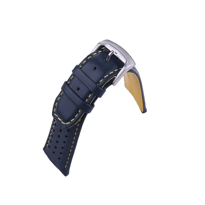 Men's Leather watch strap accessories Compatible for Citizen Blue Angel AT8020-03L 54L  watch band women cowhide Wristband 23mm