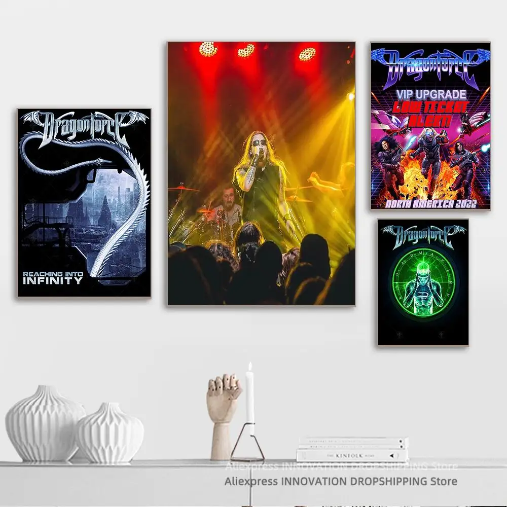 DragonForce Singer Band Cover Album Music Star Celebrity Wall Art Poster Canvas Posters and Prints Canvases Painting Home Decor