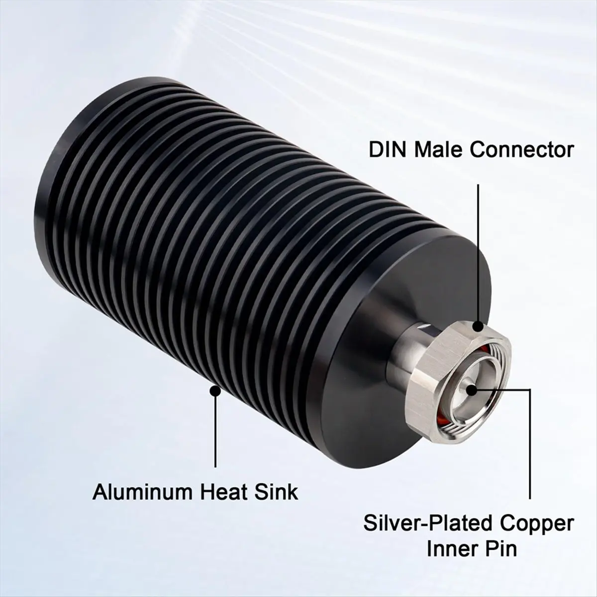 A86G NEW 100W DC-6GHz Dummy Load with 7/16 DIN Male Connector for Radio Communication, Signal Testing, and Network Analysis