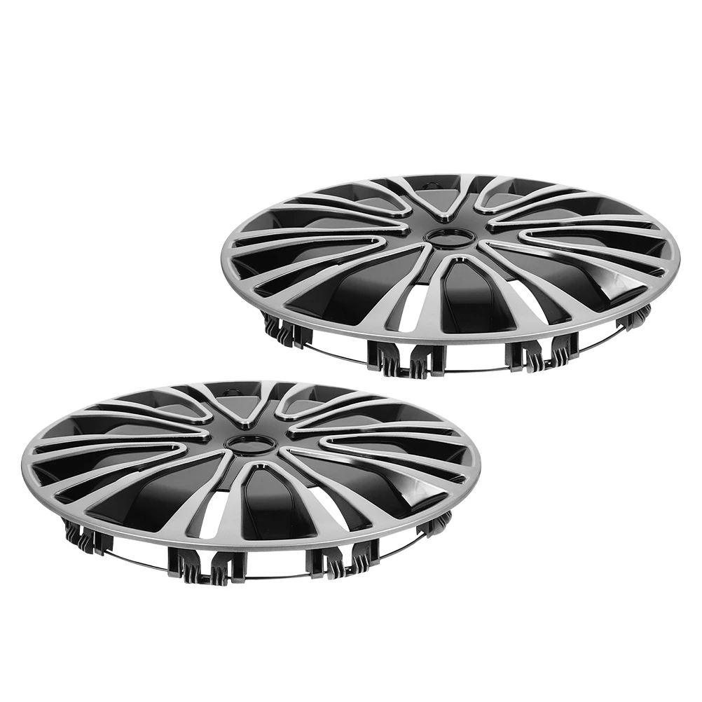 

2pcs Wheel Hub Cap 13 Inch Universal Fit Durable Waterproof Automotive Exterior Accessories For Car Truck Suv Rim Cover
